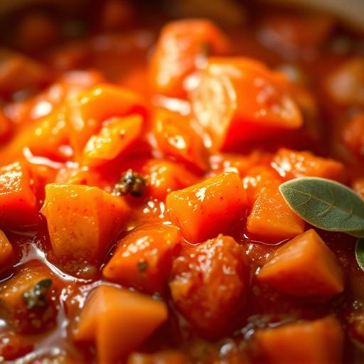 Close-up of a delicious Tomato Bredie